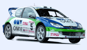 rallye cesky krumlov 2006 - peugeot 206 wrc - vojtech stepan